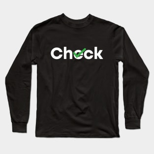 Check Wordmark Long Sleeve T-Shirt